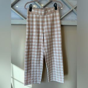 TRUTH PEACH CHECKERED KNIT PANTS // SIZE‎ Mediun